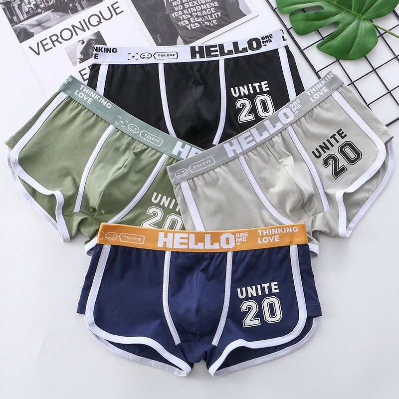 2025 Africa's new artillery-man summer men's underwear printed cotton wholesale mid-waist men's underwear men breathable boxers can replace hair