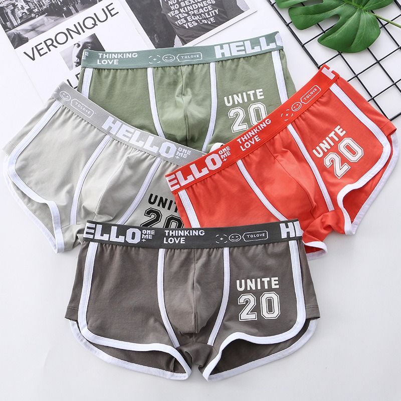 2025 Africa's new artillery-man summer men's underwear printed cotton wholesale mid-waist men's underwear men breathable boxers can replace hair