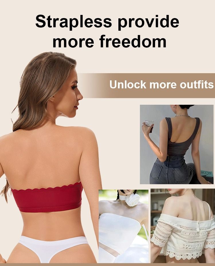 2025 spring new Europe and the United States cross-border strapless front buckle jurong no underwire back underwear ladies thin bra wholesale