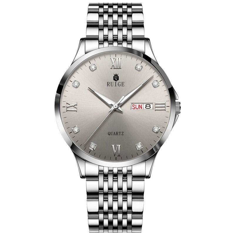 2025 Africa Europe America High-grade Handsome Men's Watch High Quality RUIGE brand Ultra-thin Watch Waterproof Luminous Calendar Korean Quartz Watch Shake Sonic Sell Through Explosive Sport Watch