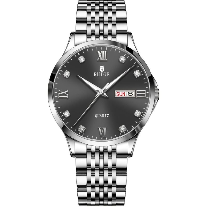 2025 Africa Europe America High-grade Handsome Men's Watch High Quality RUIGE brand Ultra-thin Watch Waterproof Luminous Calendar Korean Quartz Watch Shake Sonic Sell Through Explosive Sport Watch