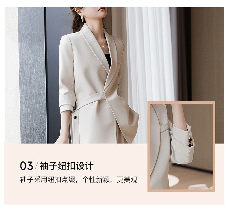 2025 African-European Spring-autumn New Professional Suit Set Women High-end Professional Attire Formal Wear Fashionable Casual Work Clothes comfortable Breathable Long-sleeved Design Simple Elegant