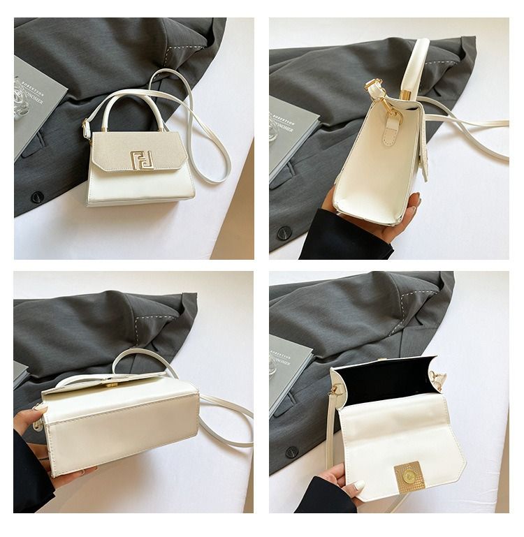 Fashion Design Handbag Women 2026 New Model Small Exclusive Casual Tote Bag Korean Version High Quality Fashionable Cross-body Bag Trendy Pastel Color Horizontal Square Shape Inner Zippered Pocket