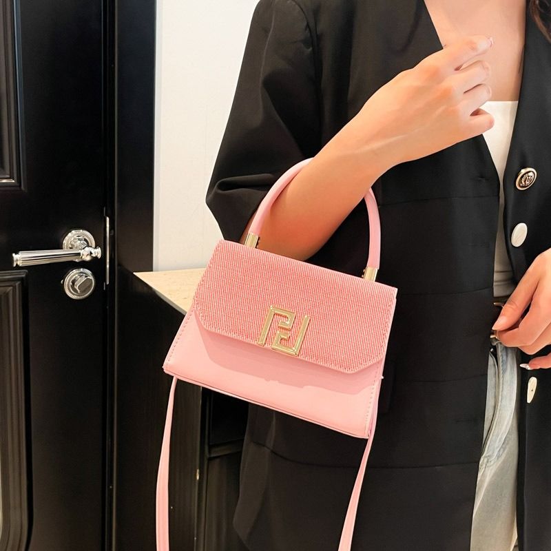 Fashion Design Handbag Women 2026 New Model Small Exclusive Casual Tote Bag Korean Version High Quality Fashionable Cross-body Bag Trendy Pastel Color Horizontal Square Shape Inner Zippered Pocket