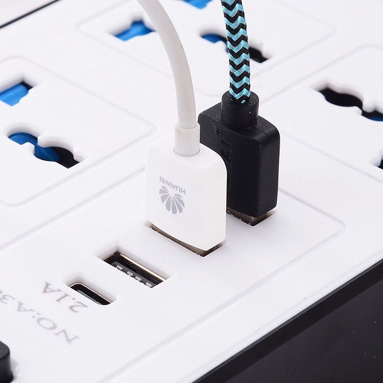 Socket Extension Power Strip Socket Adapter Home Multifunctional UK Plug Power Socket Power Extension Cable USB Charging Cables Outlet Multi Charging Port with Switch Wiring Socket