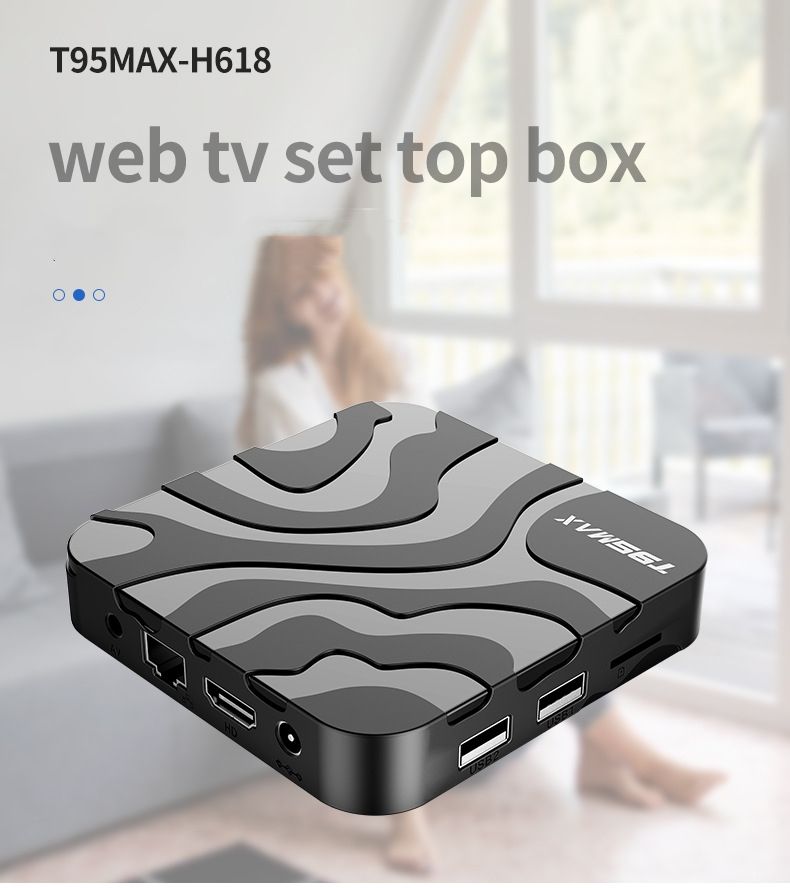 TV Box Android 12 T95MAX H618 5G WIFI Intelligent HD Network TV Set Top Box Media Players