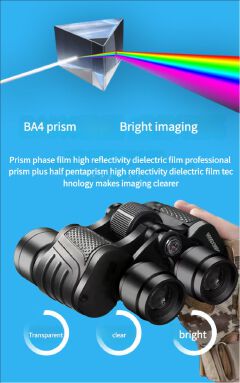 Binoculars Mini Portable 8 × 40 Binocular Telescope
