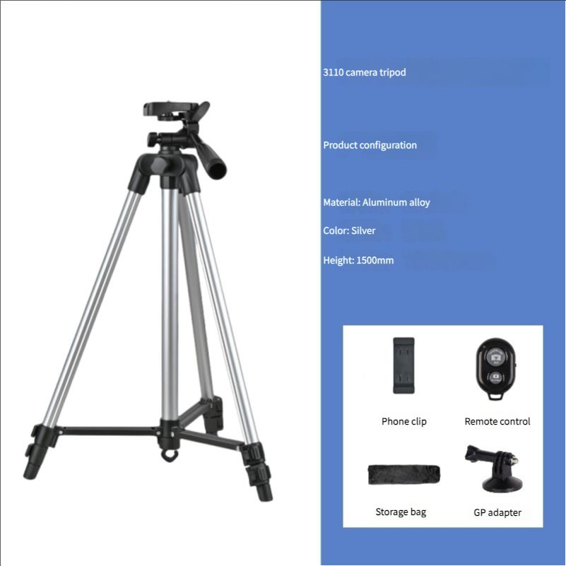 Tripod Camera Tripod Stand Holder Tripod Portable Tripods Live Broadcast Retractable Floor Stand Aluminum Alloy Photography SLR Camera Tripod