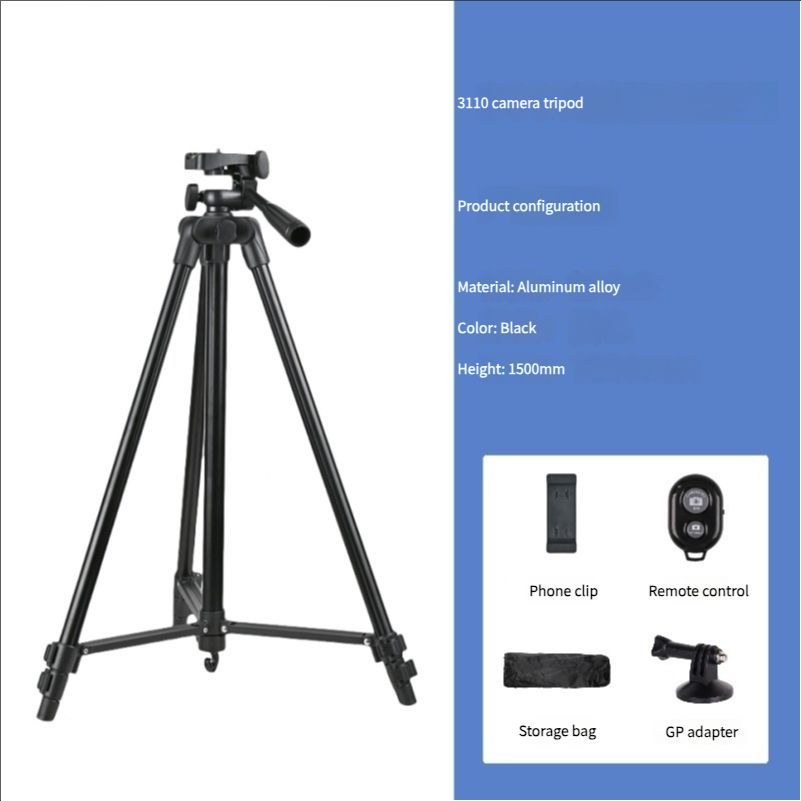 Tripod Camera Tripod Stand Holder Tripod Portable Tripods Live Broadcast Retractable Floor Stand Aluminum Alloy Photography SLR Camera Tripod
