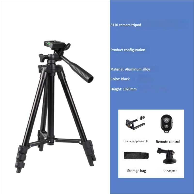 Tripod Camera Tripod Stand Holder Tripod Portable Tripods Live Broadcast Retractable Floor Stand Aluminum Alloy Photography SLR Camera Tripod
