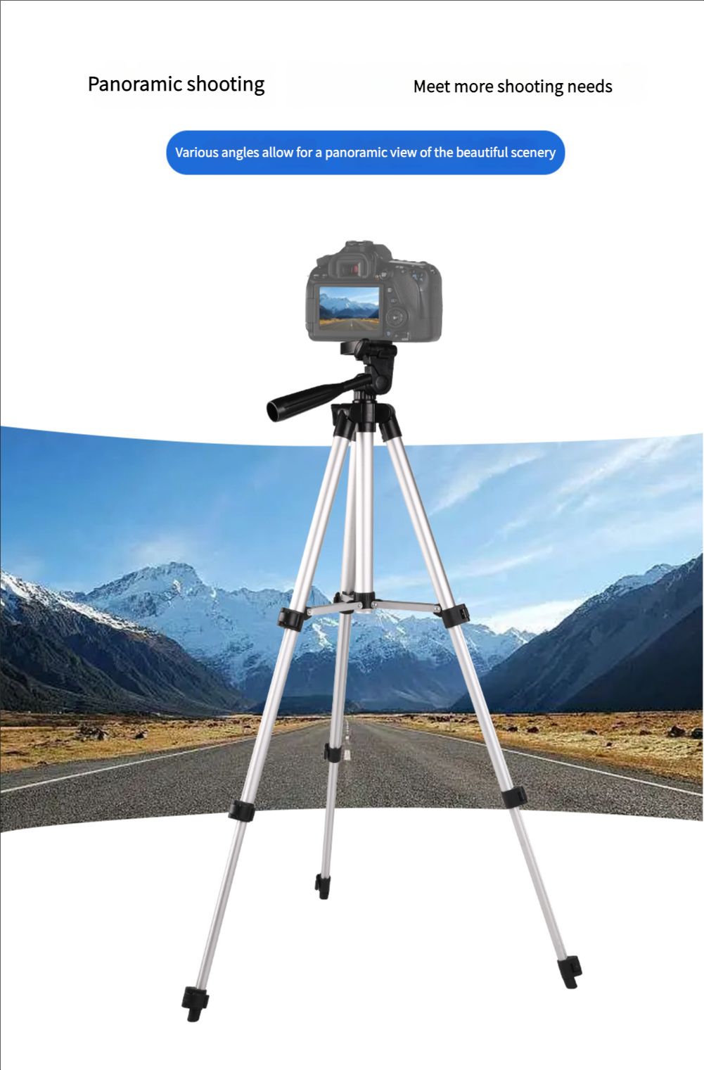 Tripod Camera Tripod Stand Holder Tripod Portable Tripods Live Broadcast Retractable Floor Stand Aluminum Alloy Photography SLR Camera Tripod
