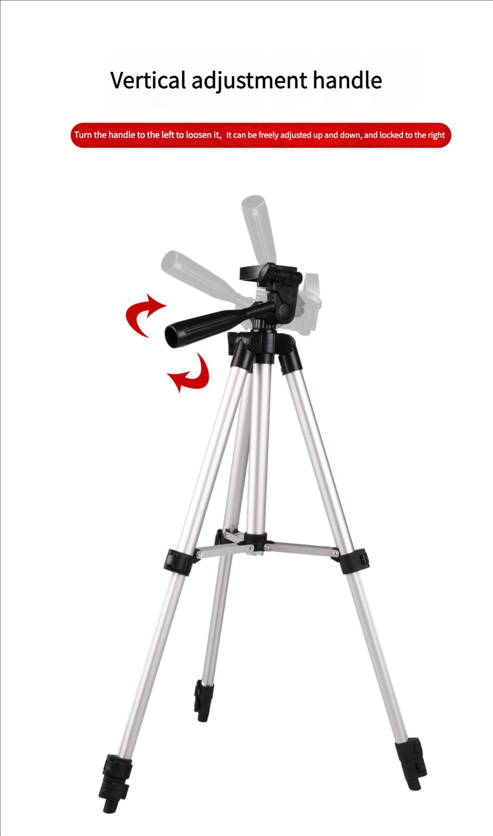 Tripod Camera Tripod Stand Holder Tripod Portable Tripods Live Broadcast Retractable Floor Stand Aluminum Alloy Photography SLR Camera Tripod