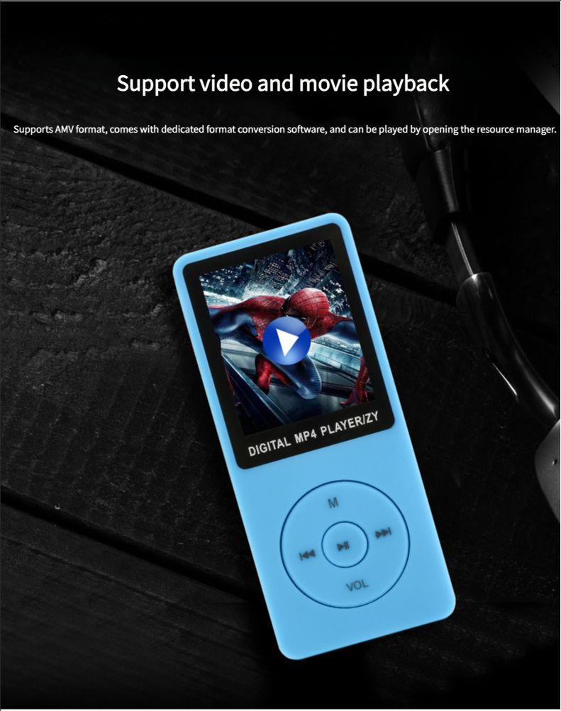 MP3 Music Player Bluetooth MP4 Music Player Portable Walkman Student 1.8 Inch Insert Card MP3 Player
