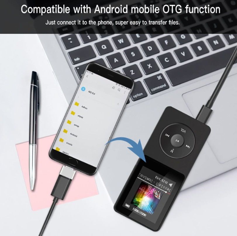 MP3 Portable Player Bluetooth FM External Playback MP4 E-book Lossless Music Player