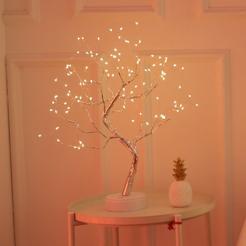Lighting Decorative Light Decor Light Led Decoration Night Light Bedside Lamp Light Christmas Lights LED Firefly Tree Light Starry Sky Birthday Gift Decorative Lamp