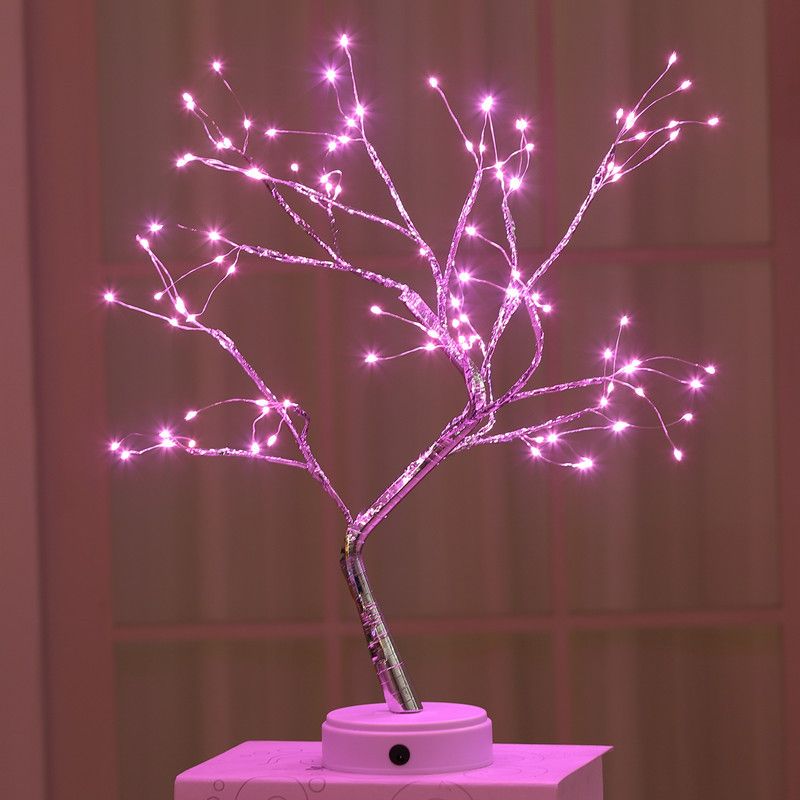 Lighting Decorative Light Decor Light Led Decoration Night Light Bedside Lamp Light Christmas Lights LED Firefly Tree Light Starry Sky Birthday Gift Decorative Lamp