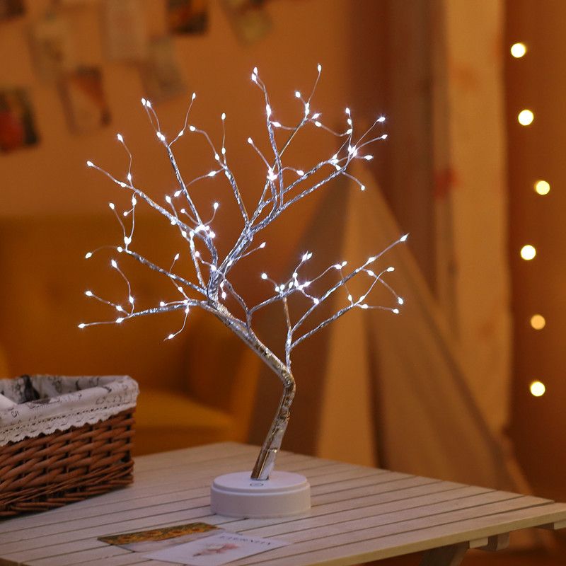 Lighting Decorative Light Decor Light Led Decoration Night Light Bedside Lamp Light Christmas Lights LED Firefly Tree Light Starry Sky Birthday Gift Decorative Lamp