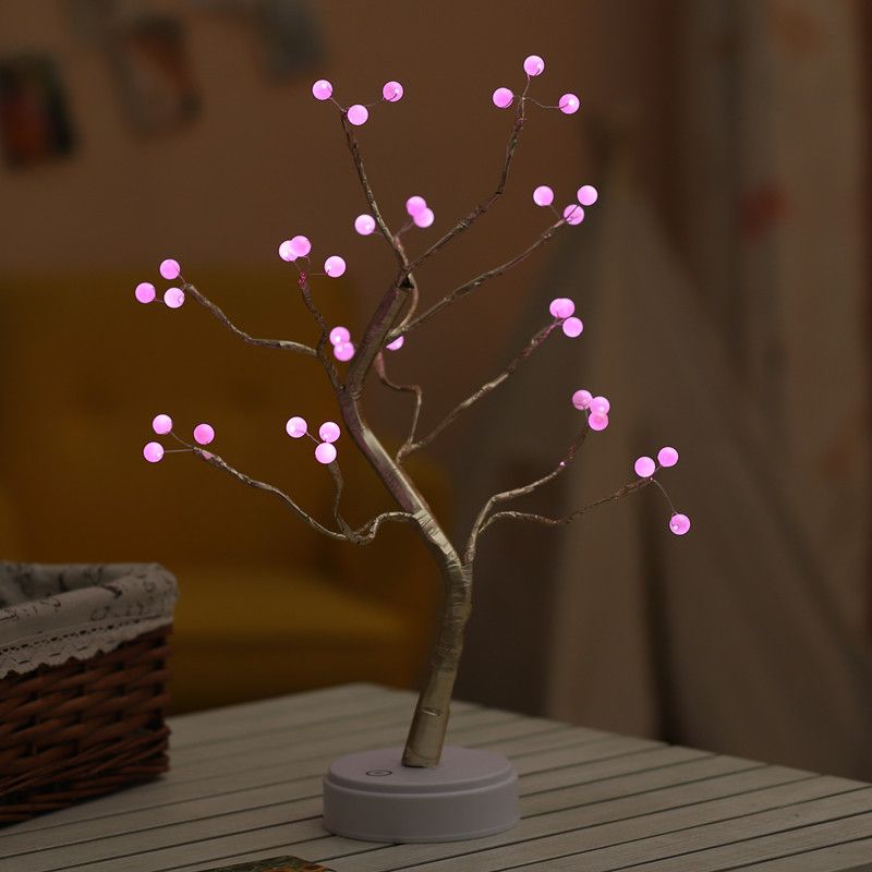 Lighting Decorative Light Decor Light Led Decoration Night Light Bedside Lamp Light Christmas Lights LED Firefly Tree Light Starry Sky Birthday Gift Decorative Lamp