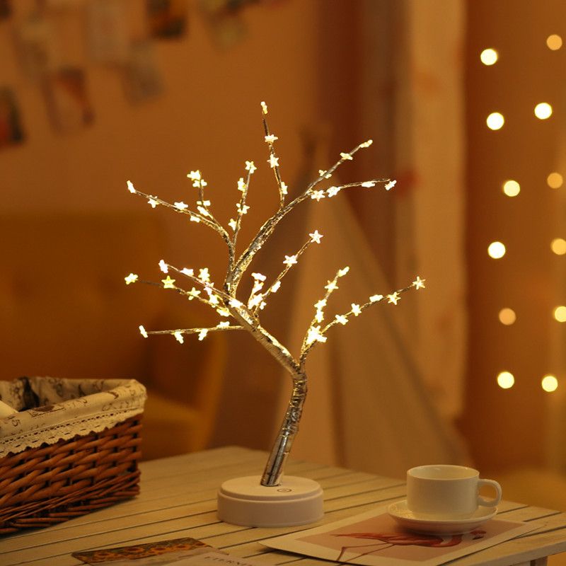 Lighting Decorative Light Decor Light Led Decoration Night Light Bedside Lamp Light Christmas Lights LED Firefly Tree Light Starry Sky Birthday Gift Decorative Lamp