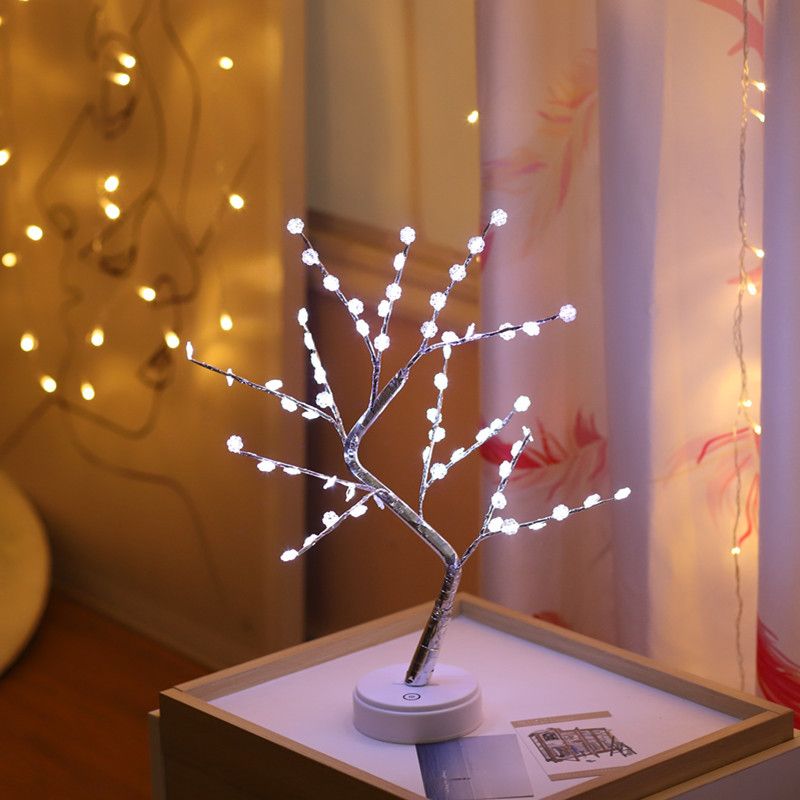 Lighting Decorative Light Decor Light Led Decoration Night Light Bedside Lamp Light Christmas Lights LED Firefly Tree Light Starry Sky Birthday Gift Decorative Lamp