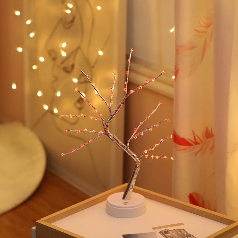 Lighting Decorative Light Decor Light Led Decoration Night Light Bedside Lamp Light Christmas Lights LED Firefly Tree Light Starry Sky Birthday Gift Decorative Lamp