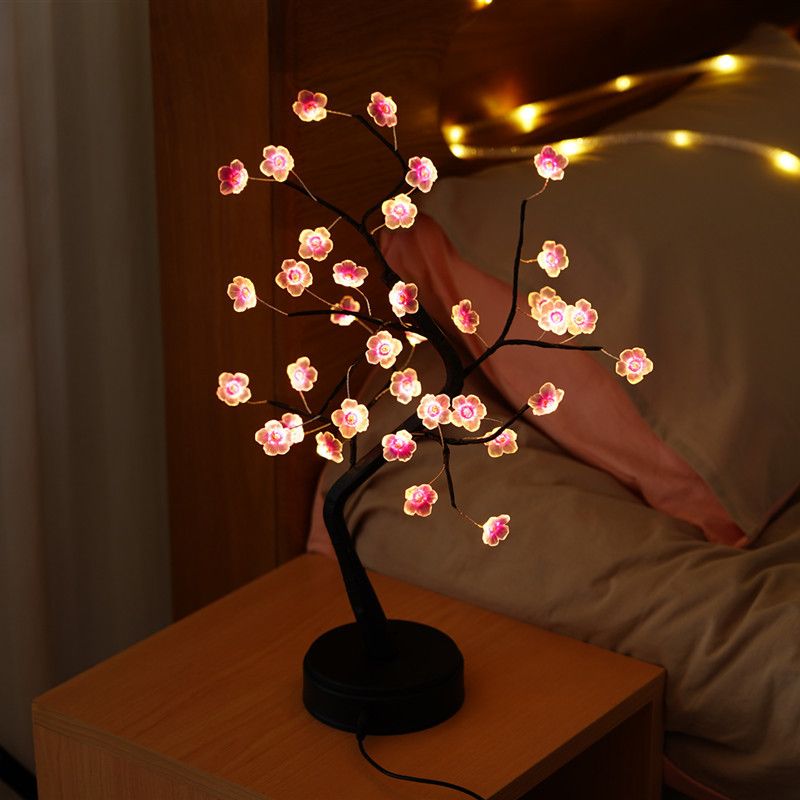 Lighting Decorative Light Decor Light Led Decoration Night Light Bedside Lamp Light Christmas Lights LED Firefly Tree Light Starry Sky Birthday Gift Decorative Lamp