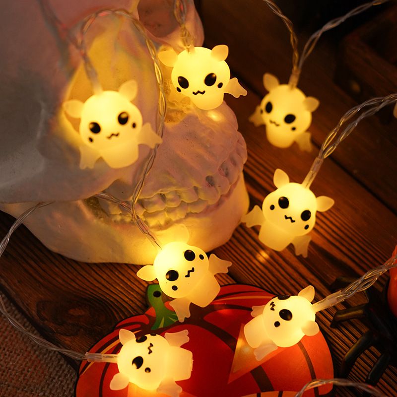 Lighting Decorative Light Decor Light Led Decoration Night Light Bedside Lamp Light PVC Soft Material Halloween Lantern String Pumpkin Ghost Bat Skull LED Decorative Light Ghost Festival Shaped Lamp