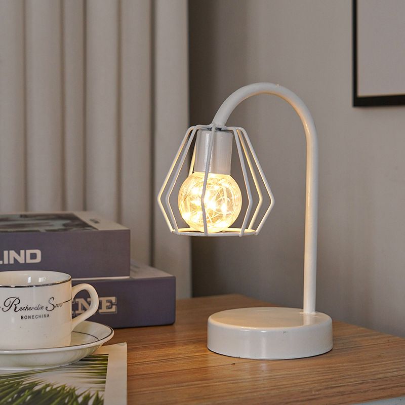 Lighting Decorative Light Decor Light Led Decoration Night Light Bedside Lamp Light Nordic Lights Iron Decorative Lamp Indoor Ornament Design Red Wine Glass Copper Wire Lamp Christmas Nightlight