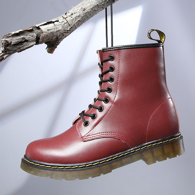 Boots Boot Man Shoe Couple's Short Boots Martin Boots Men Winter Velvet Men's Shoes Retro Boots