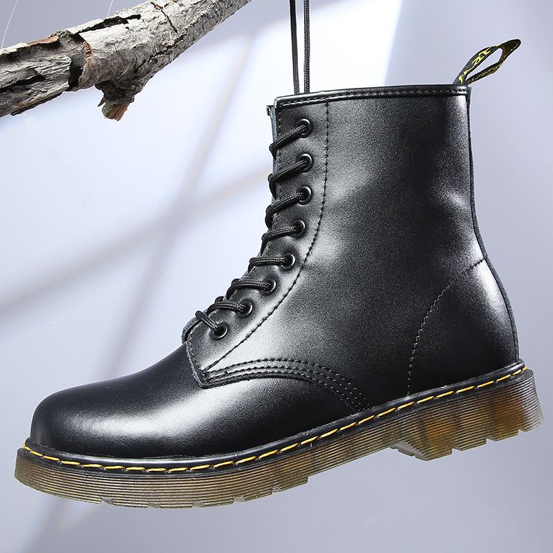 Boots Boot Man Shoe Couple's Short Boots Martin Boots Men Winter Velvet Men's Shoes Retro Boots