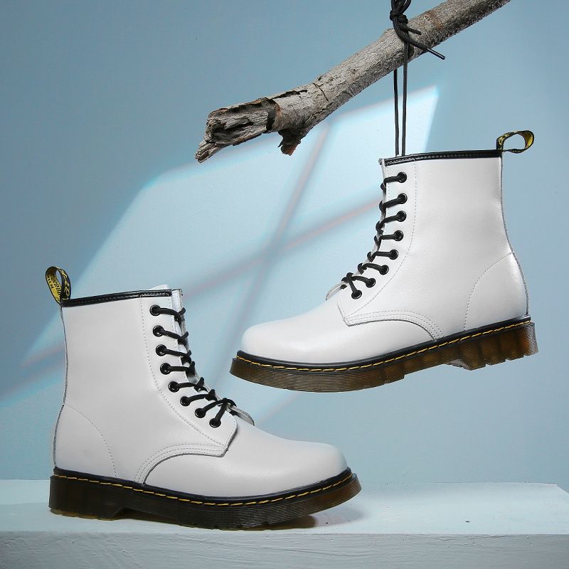 Boots Boot Man Shoe Couple's Short Boots Martin Boots Men Winter Velvet Men's Shoes Retro Boots