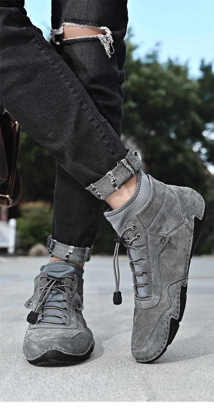 Boots Boot Man Shoe Men's High Top Cotton Insulated Octopus Martin Boots Leather Oversized Shoes