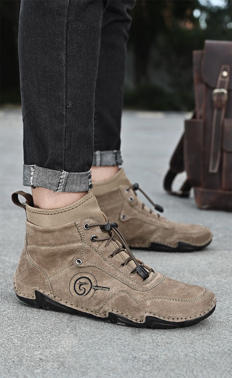 Boots Boot Man Shoe Men's High Top Cotton Insulated Octopus Martin Boots Leather Oversized Shoes