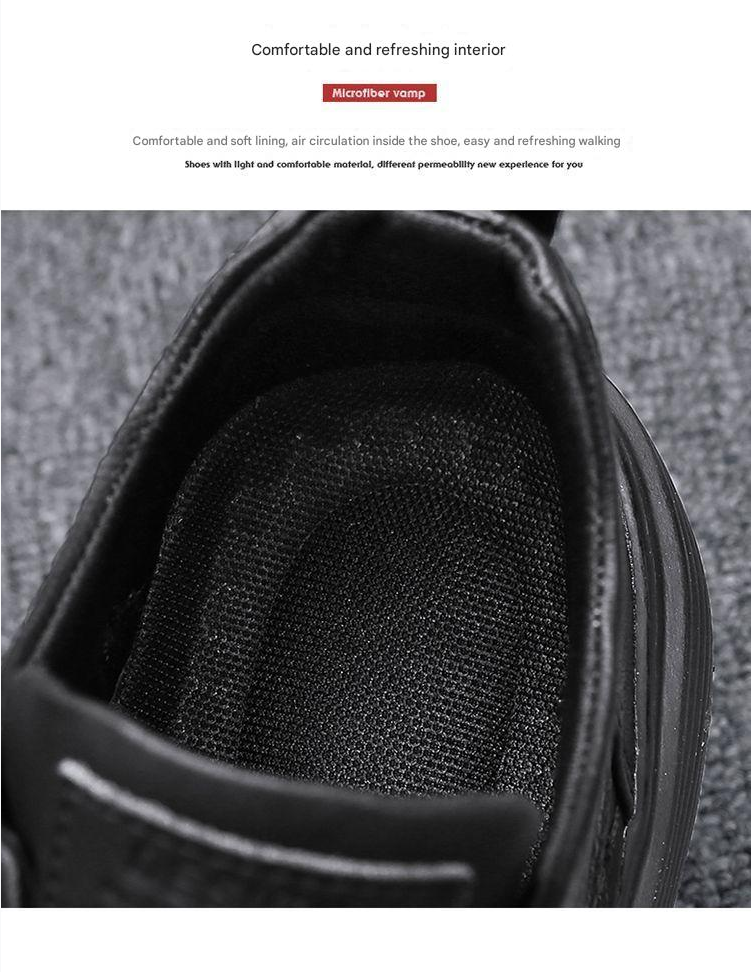 Skateboarding Shoe Autumn Men's Shoes British Casual Leather Shoes
Men's New Spring Black Shoes Men's Board Shoes Student Shoes