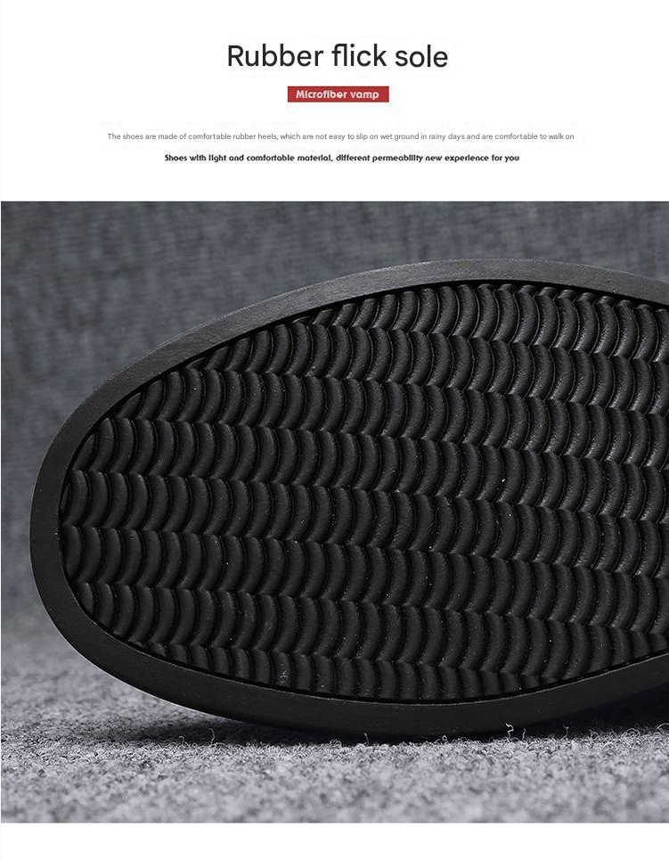 Skateboarding Shoe Autumn Men's Shoes British Casual Leather Shoes
Men's New Spring Black Shoes Men's Board Shoes Student Shoes