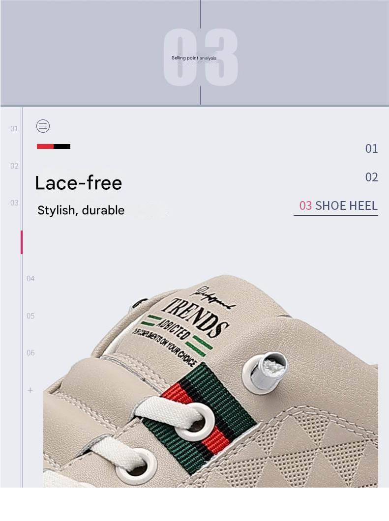 Skateboarding Shoe Men's Summer Breathable Thin Soft Leather White Shoes Men's Trend Versatile Casual Sports Board Shoes