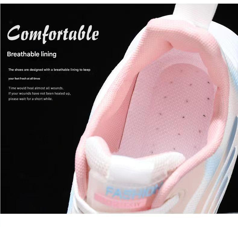 Running Shoe Woman Sneaker Running Shoe Lady Girl New Fashionable Trendy Sports Shoes Fly Woven Breathable Non Slip Lightweight Running Shoes