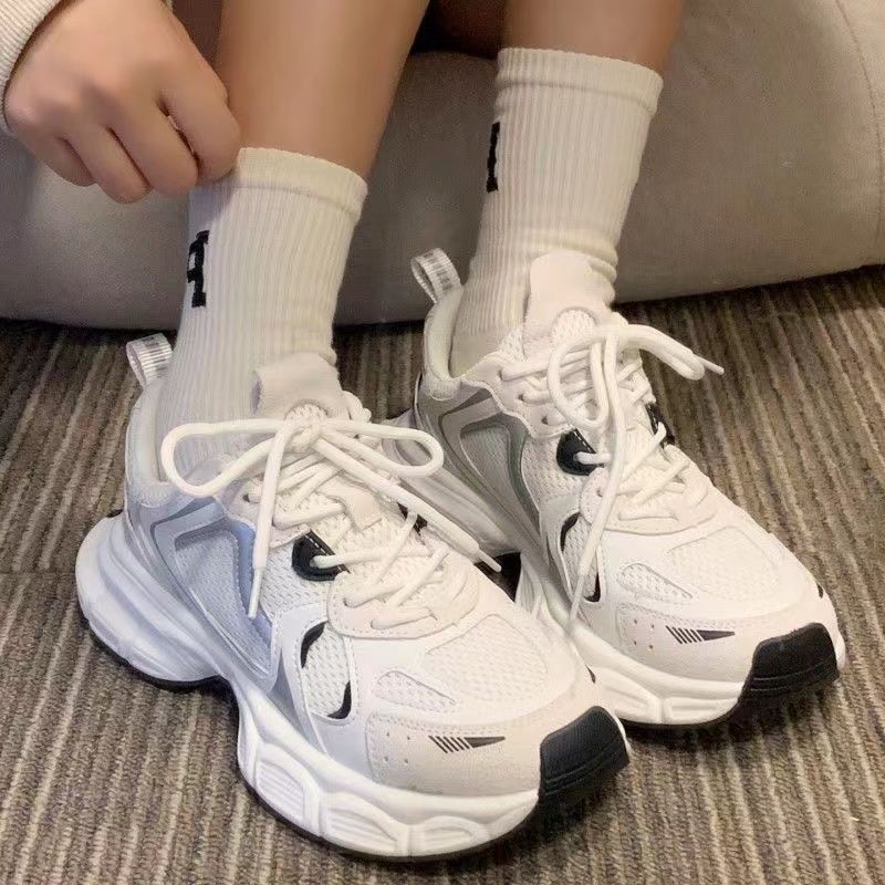Running Shoe Woman Sneaker Running Shoe Lady Girl Women's Mesh Casual Running Sports Shoes Versatile Thick Soled Breathable Shoes Ins Fashion