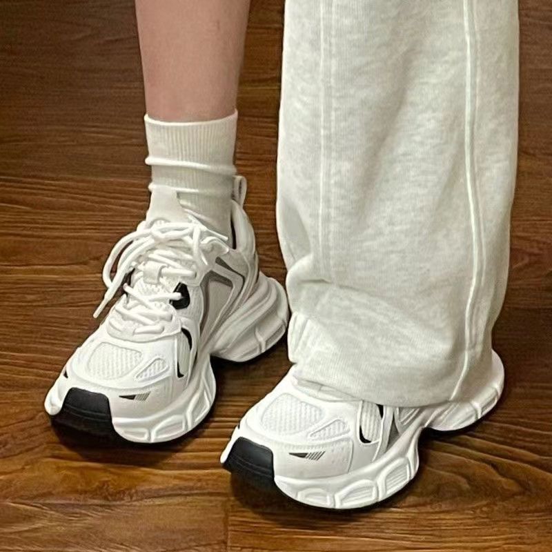 Running Shoe Woman Sneaker Running Shoe Lady Girl Women's Mesh Casual Running Sports Shoes Versatile Thick Soled Breathable Shoes Ins Fashion