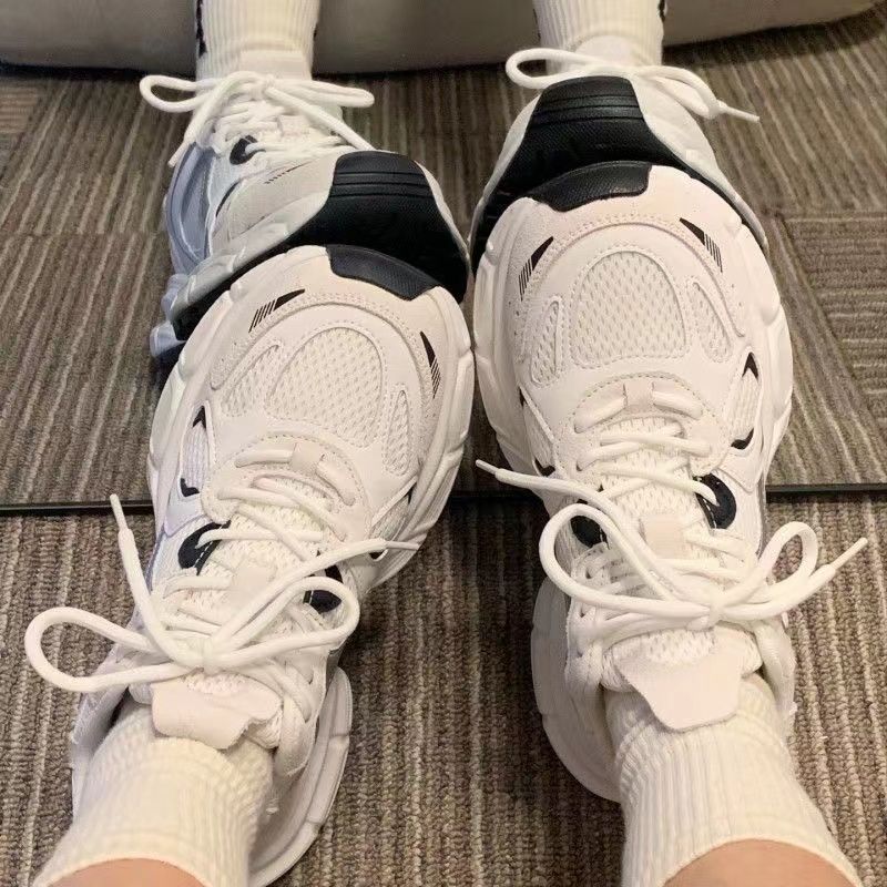 Running Shoe Woman Sneaker Running Shoe Lady Girl Women's Mesh Casual Running Sports Shoes Versatile Thick Soled Breathable Shoes Ins Fashion