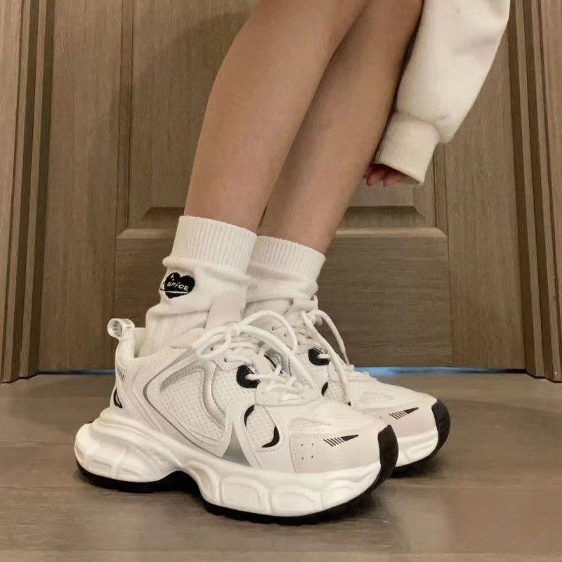 Running Shoe Woman Sneaker Running Shoe Lady Girl Women's Mesh Casual Running Sports Shoes Versatile Thick Soled Breathable Shoes Ins Fashion