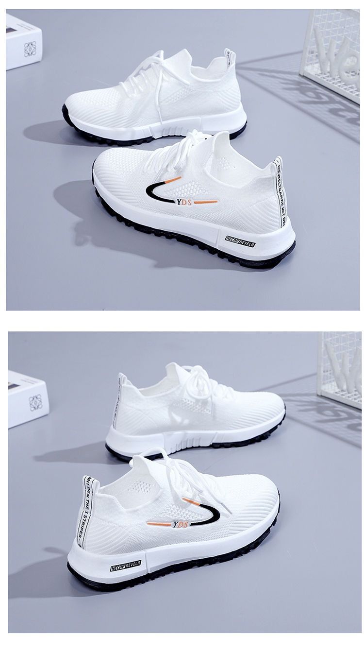 Running Shoe Woman Sneaker Running Shoe Lady Girl Summer Women's Shoes Fly Woven Mesh Surface Leisure Sports Shoes Running Shoes Ultra Light Student Shoes for Women