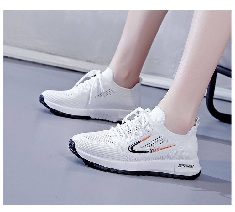 Running Shoe Woman Sneaker Running Shoe Lady Girl Summer Women's Shoes Fly Woven Mesh Surface Leisure Sports Shoes Running Shoes Ultra Light Student Shoes for Women
