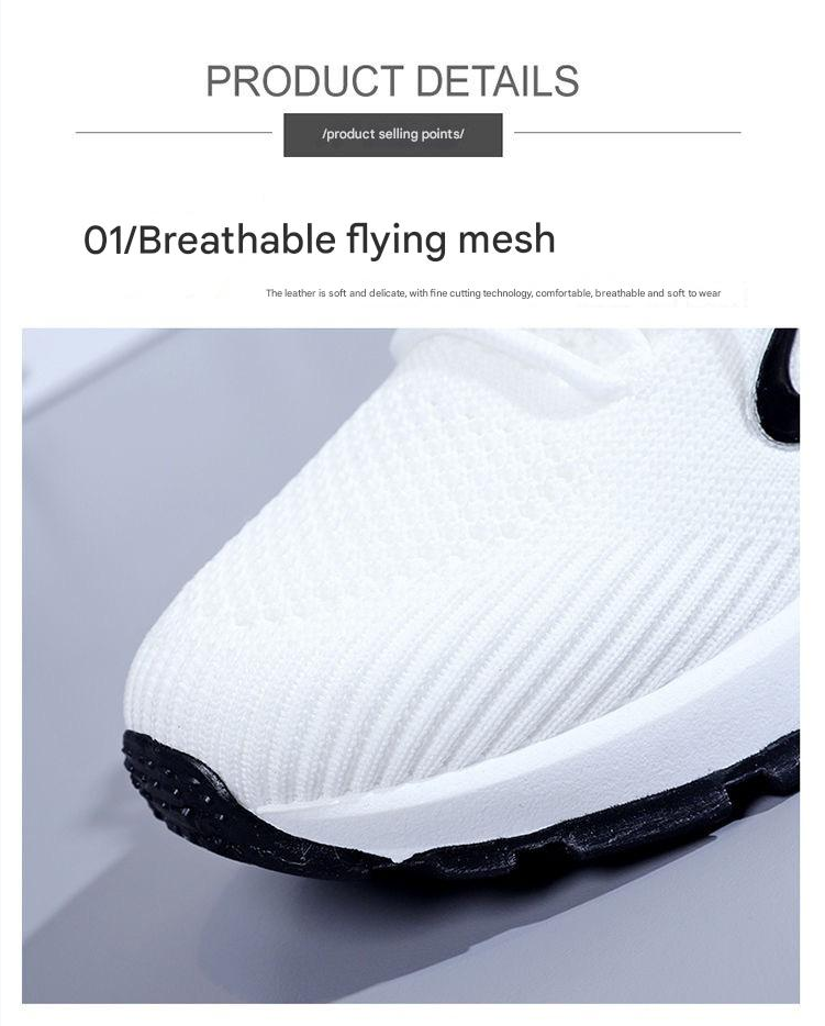 Running Shoe Woman Sneaker Running Shoe Lady Girl Summer Women's Shoes Fly Woven Mesh Surface Leisure Sports Shoes Running Shoes Ultra Light Student Shoes for Women