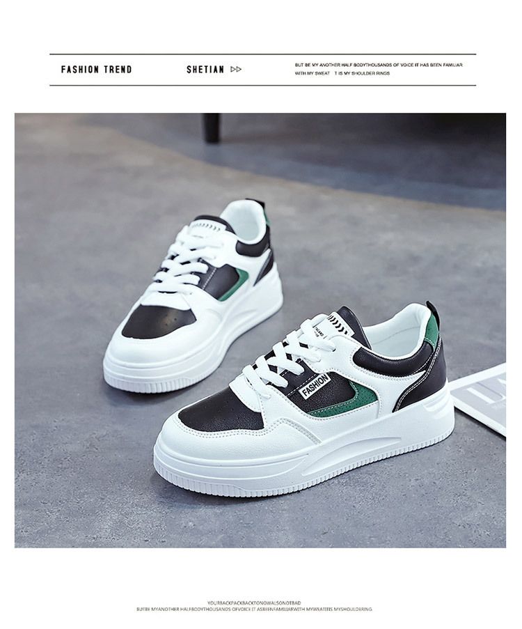 Skateboarding Shoe Mesh White Shoes for Women Spring New Breathable Thick Soled Shoes Female Student Shoes