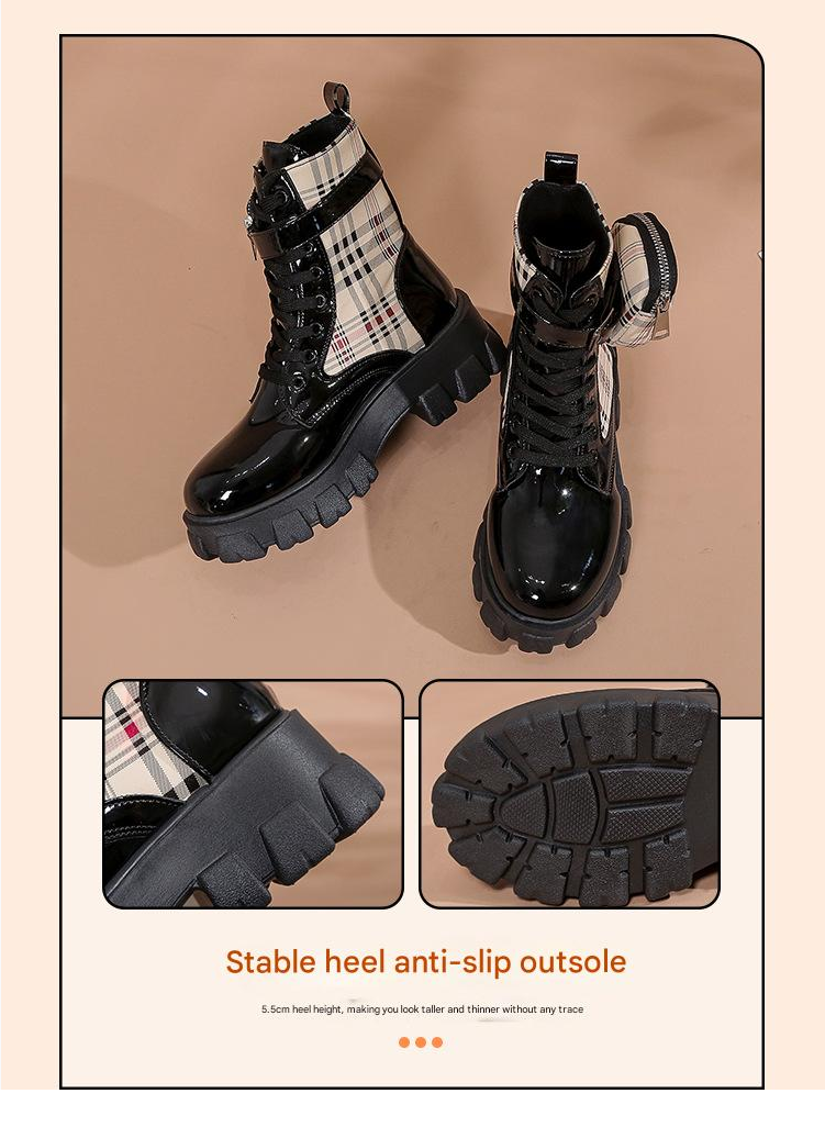 Boot Woman Shoe Boot Shoe Lady Booty Short Woman Martin Boots Girl New European American Plus Size Printing Satchel Sponge Cake Thick Soled Lace up Short Tube Women's Boots