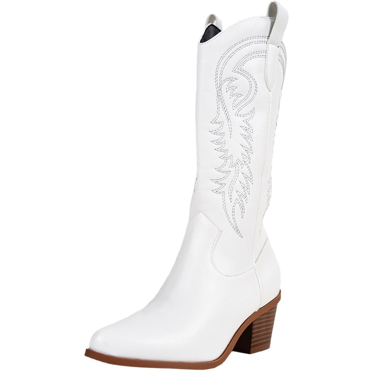 Boot Woman Shoe Boot Shoe Lady Booty Short Woman Oversized Long Boots Women's New High Top Boots High Heeled Boots White Western Cowboy Knight Boots