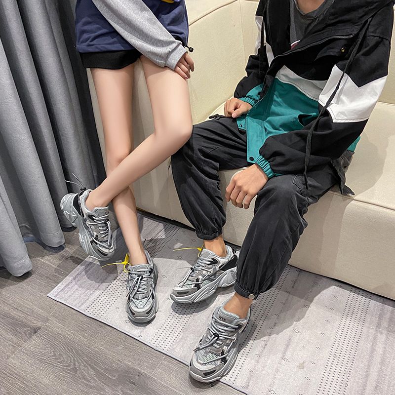 Sneaker Woman Sneaker Shoe Woman Sneaker Lady Shoe Internet Celebrity Dad Shoes Women's Spring New Casual Shoes Sports White Shoes Instagram Trendy Couple Shoes