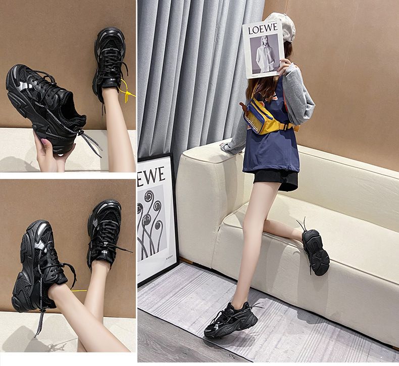 Sneaker Woman Sneaker Shoe Woman Sneaker Lady Shoe Internet Celebrity Dad Shoes Women's Spring New Casual Shoes Sports White Shoes Instagram Trendy Couple Shoes
