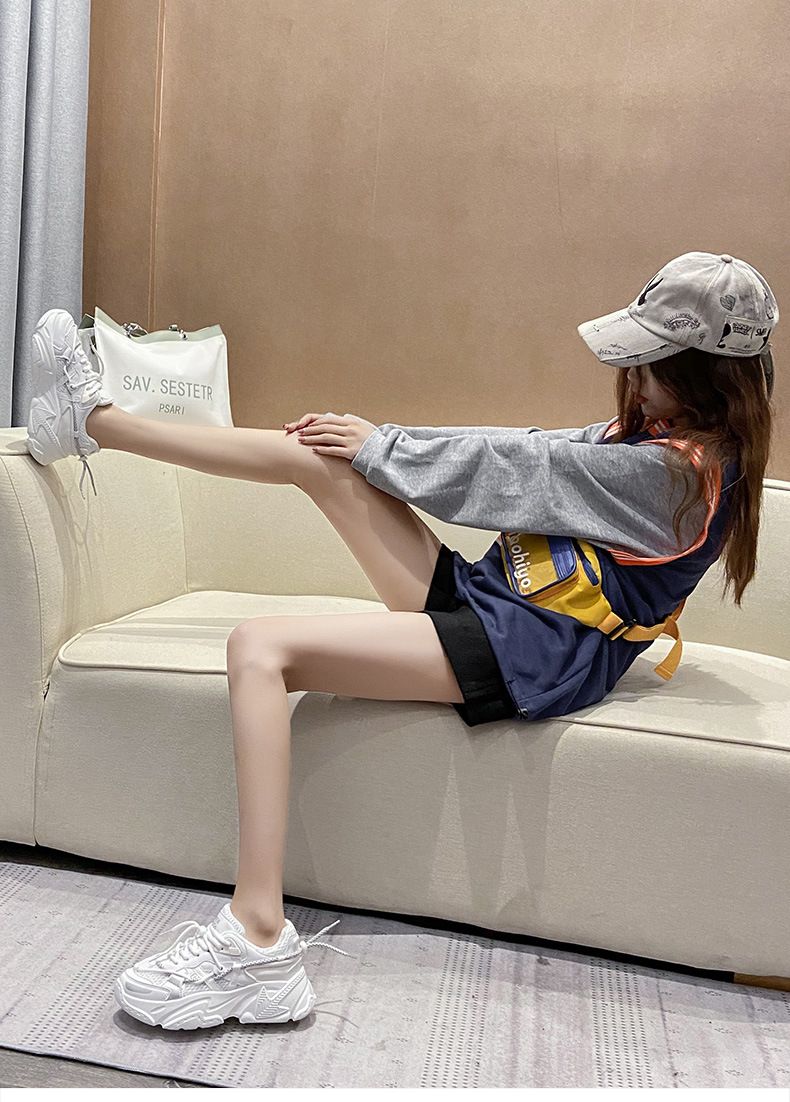 Sneaker Woman Sneaker Shoe Woman Sneaker Lady Shoe Internet Celebrity Dad Shoes Women's Spring New Casual Shoes Sports White Shoes Instagram Trendy Couple Shoes